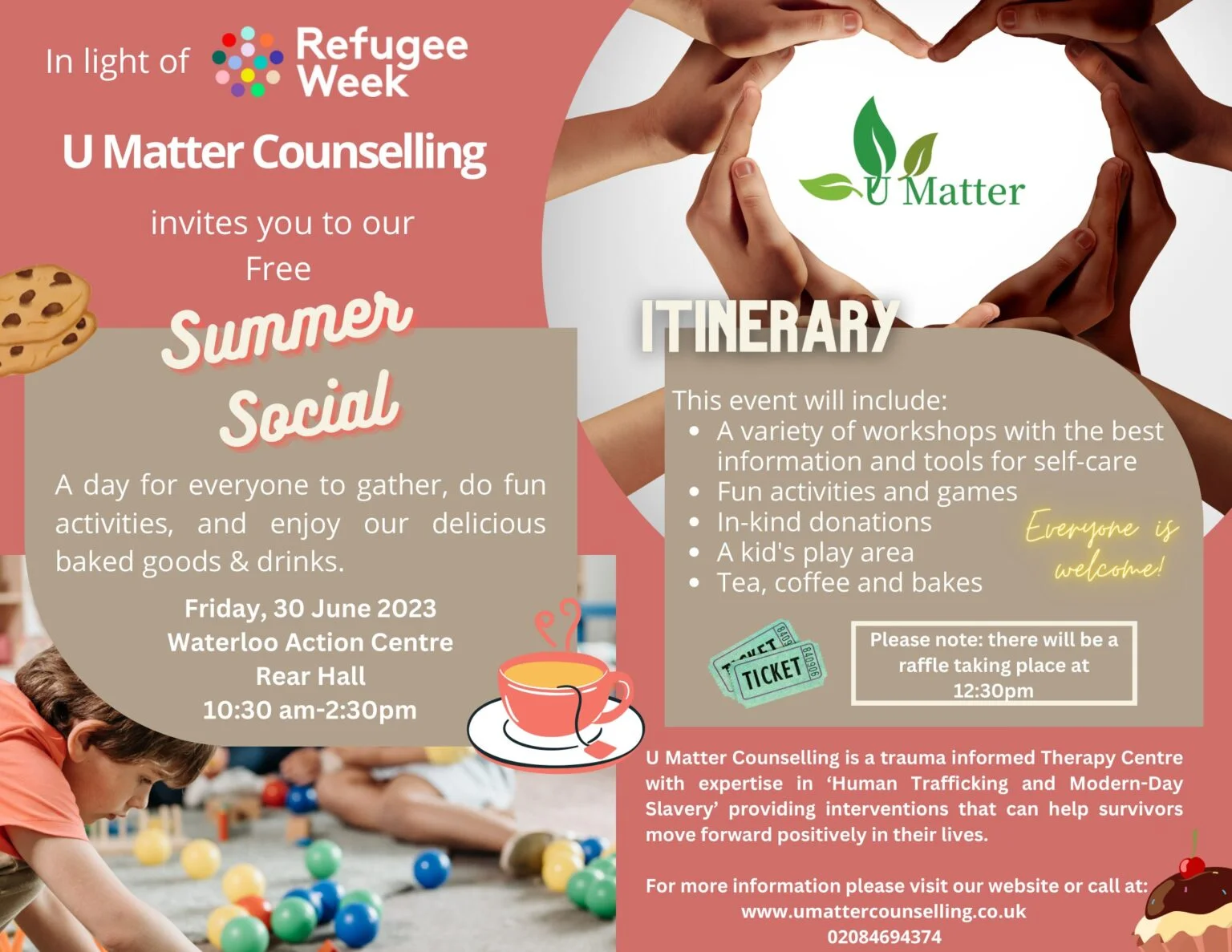 U Matter Counselling – Summer Social